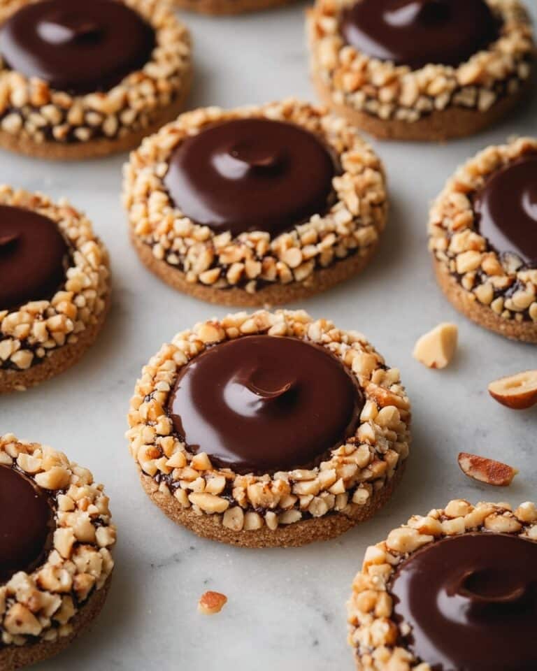 Chocolate Hazelnut Thumbprint Cookies Recipe
