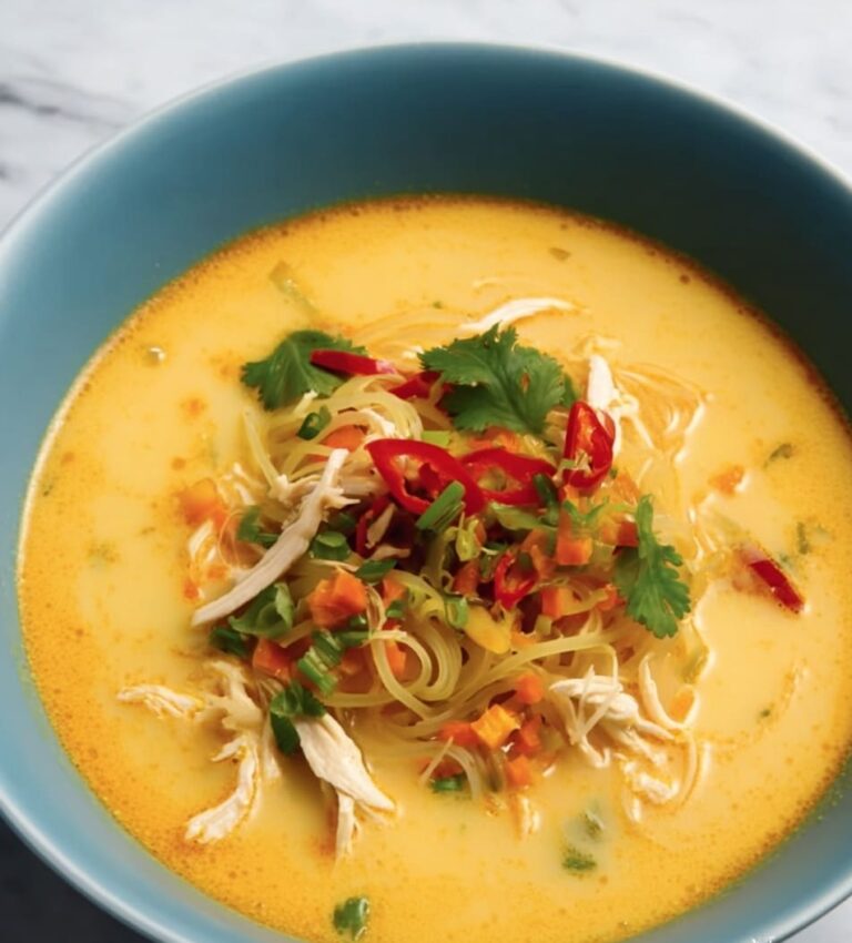 Creamy Coconut Chicken Ramen Soup Recipe