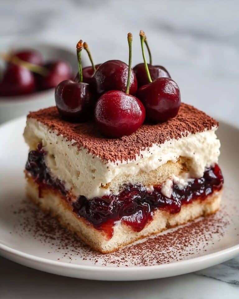Cherry Amaretto Tiramisu Recipe
