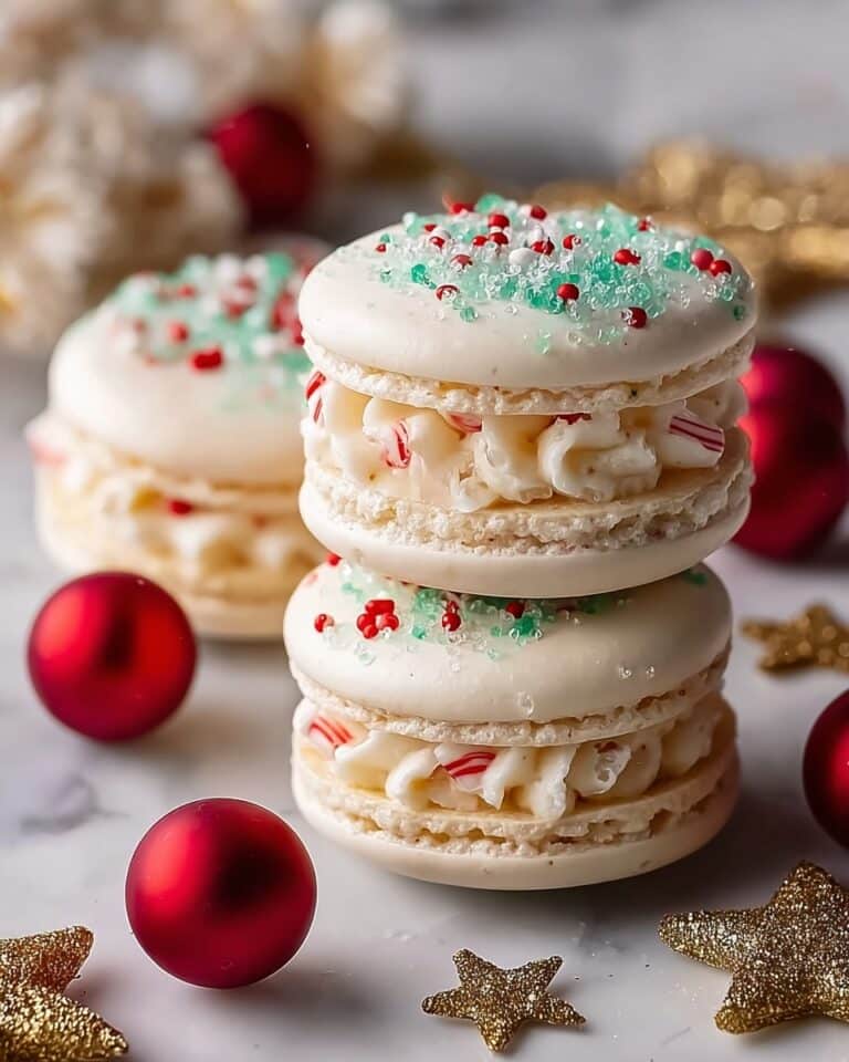 Christmas Tree Cake Macarons Recipe
