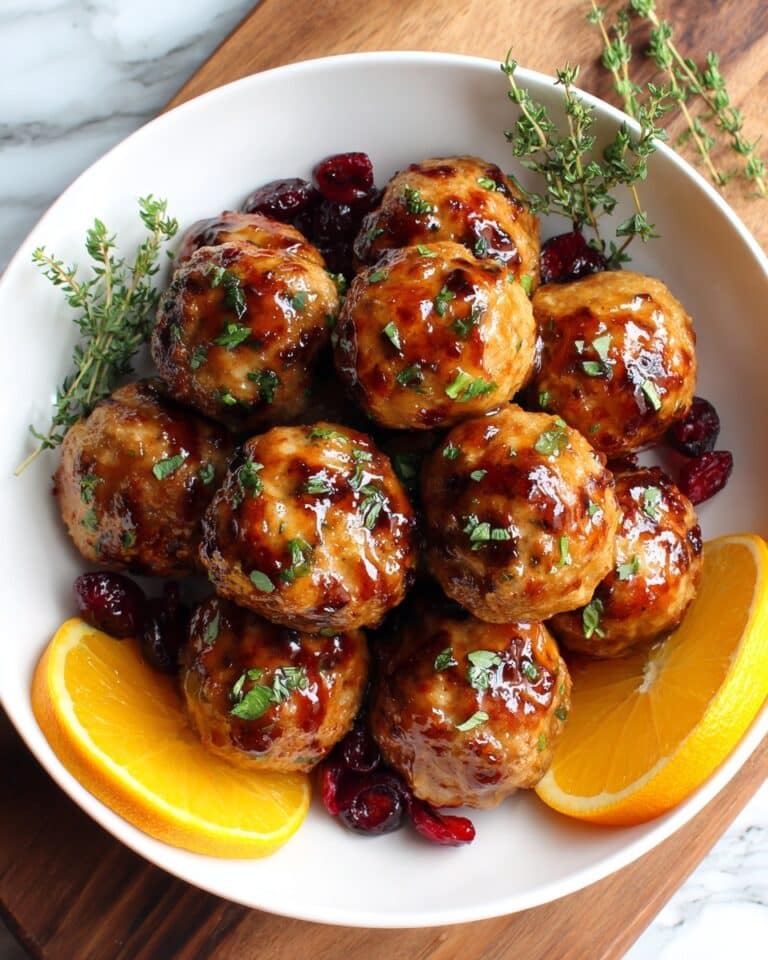Cranberry Orange Chicken Meatballs Recipe