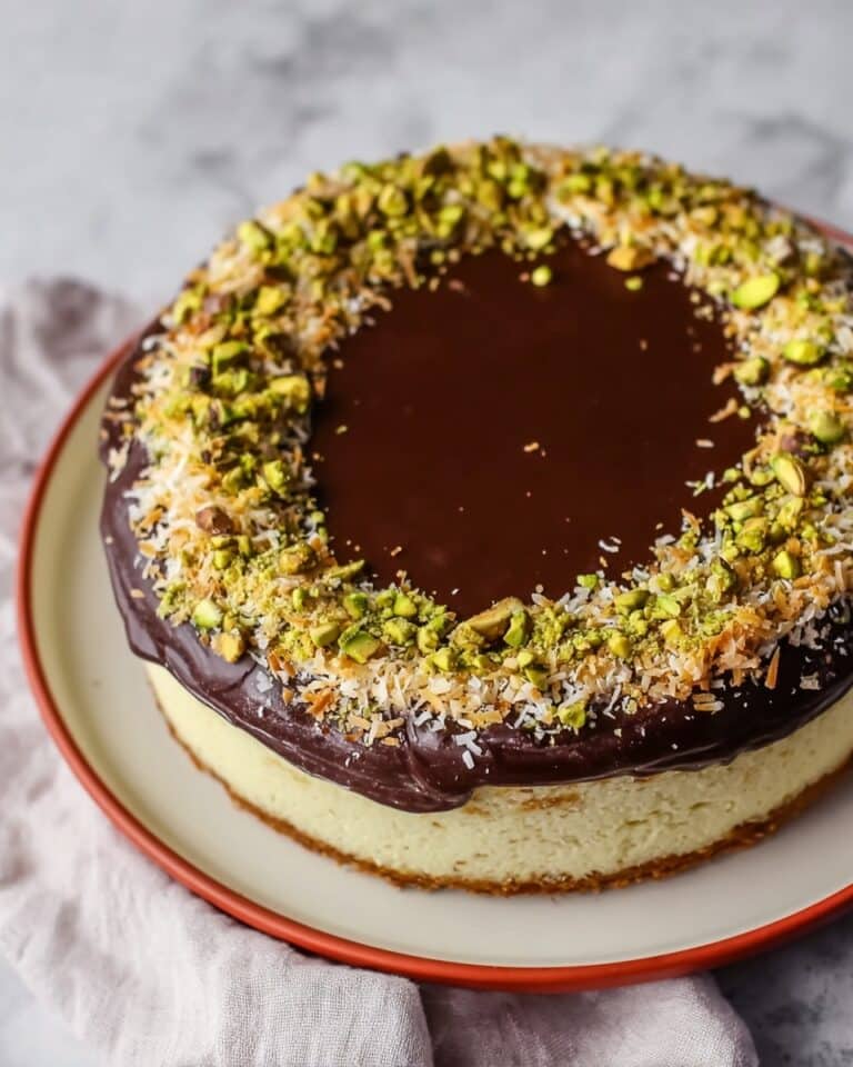 Tahini Dubai Chocolate Cheesecake Recipe