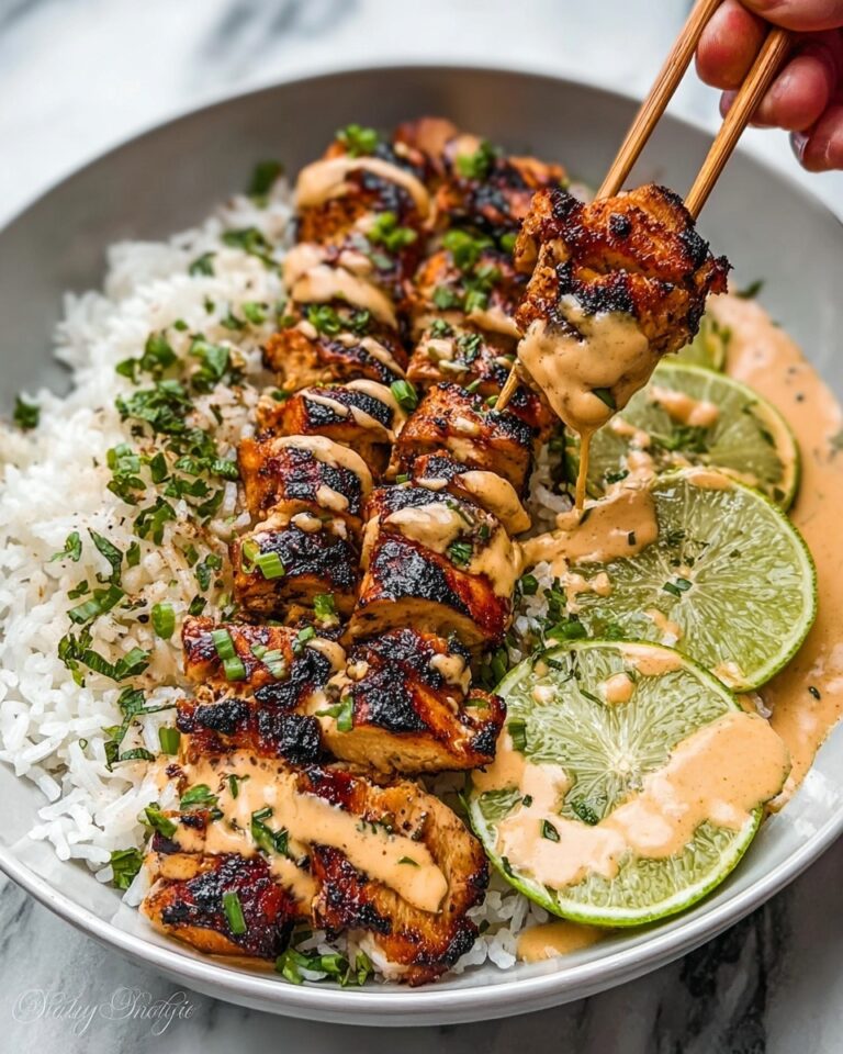 Sweet Chili Chicken Bowl with Coconut Lime Drizzle Recipe