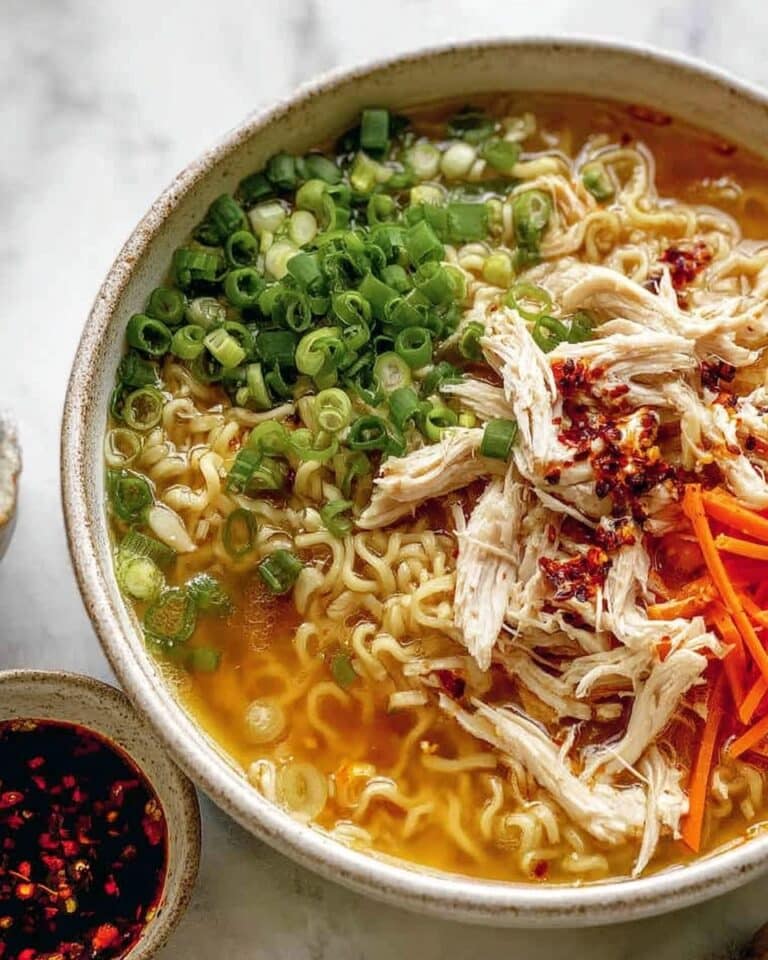 Aromatic Ginger Scallion Chicken Noodle Soup Recipe