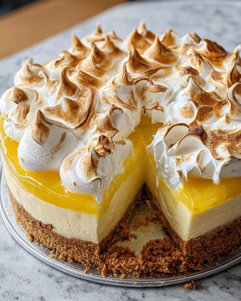 Triple Lemon Meringue Cheesecake Recipe