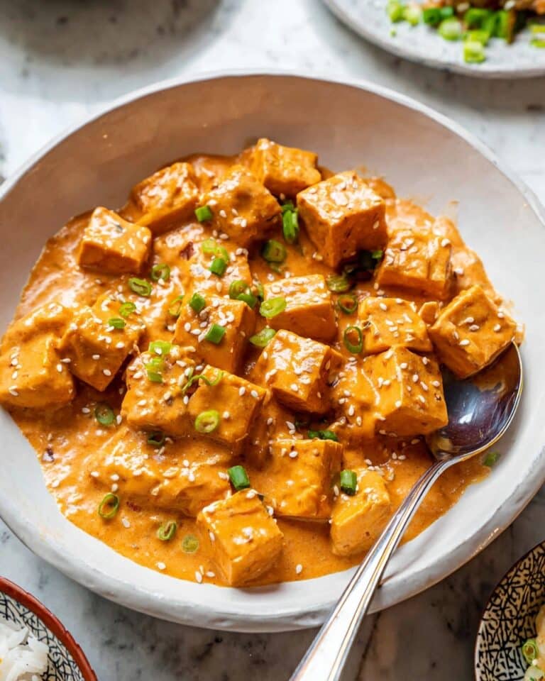 Spicy Tofu with Creamy Coconut Sauce Recipe