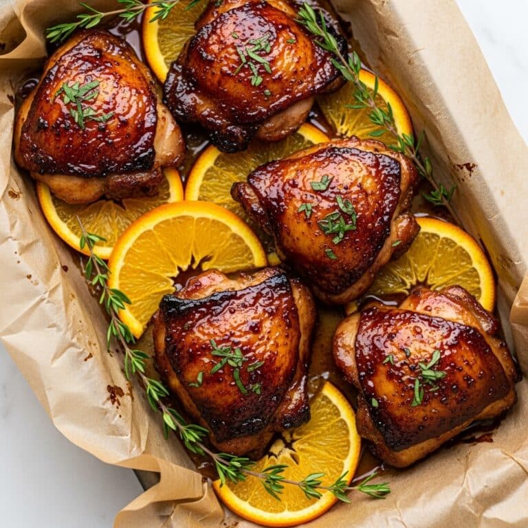 Maple Orange Glazed Chicken Quarters Recipe
