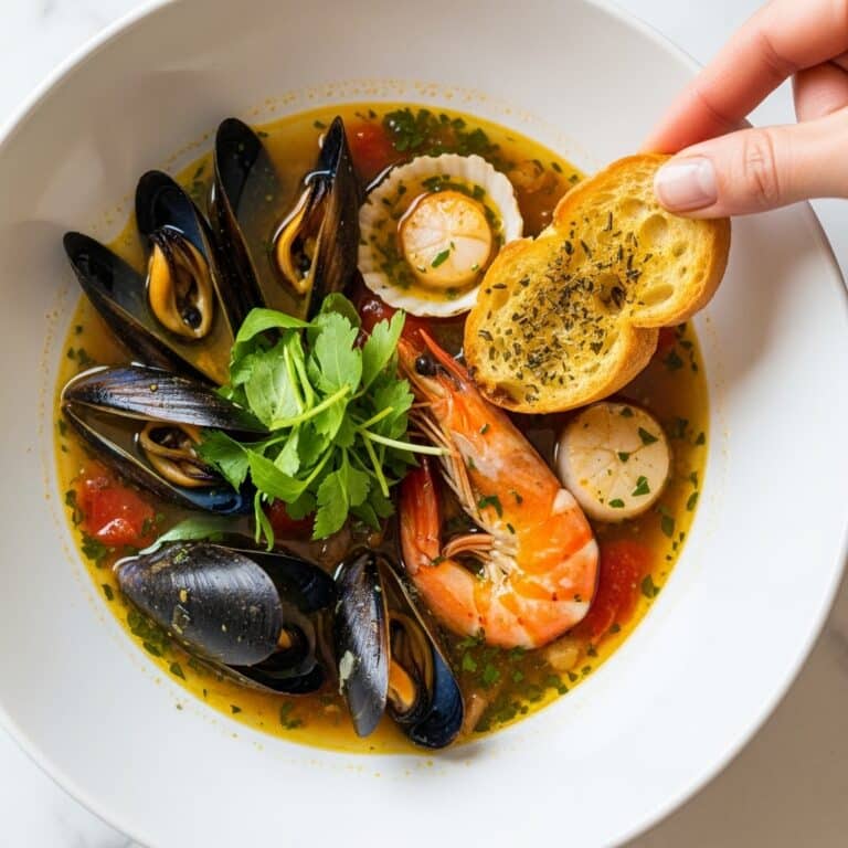 Bouillabaisse Seafood Stew with Saffron and Fresh Herbs Recipe
