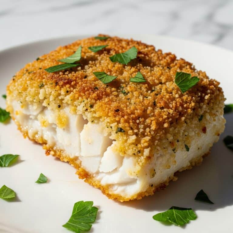 Garlic Parmesan Crusted Halibut: 15-Minute Baked Perfection Recipe