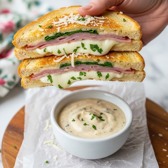 Chicken Cordon Bleu Quesadillas with Parmesan Dijon Sauce Recipe