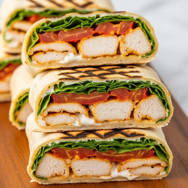 Crispy Air Fryer Chicken & Mozzarella Wraps Recipe