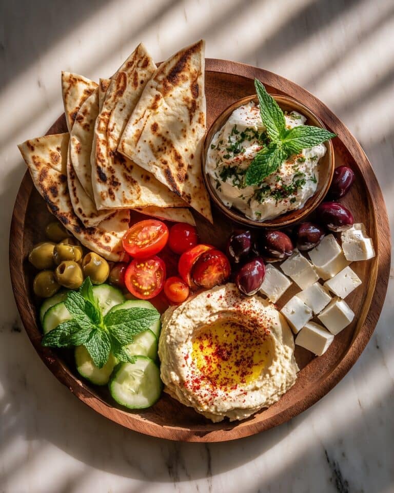 Irresistible Mediterranean Brunch Boards with 3 Dips and Flatbreads Recipe