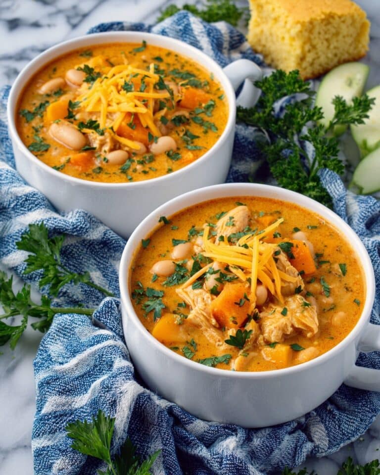 White Cheddar & Apple Chicken Chili Recipe