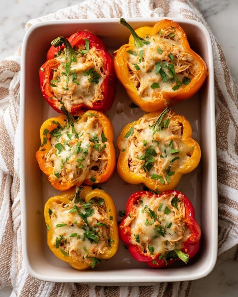 Creamy Chicken Stuffed Peppers Recipe