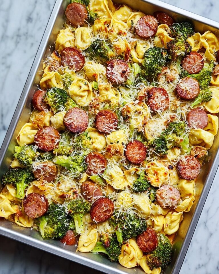 Sheet Pan Broccoli Tortellini Bake Recipe