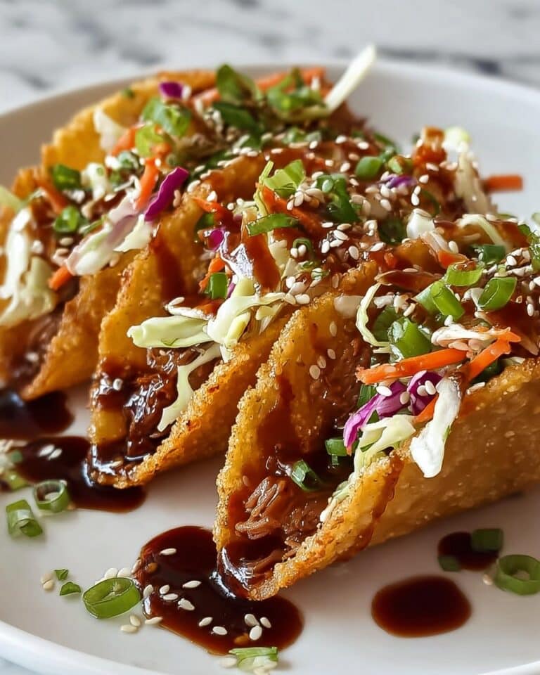 Crispy Chicken Wonton Tacos with Sweet Chili Sauce