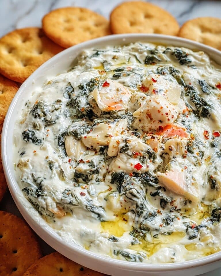 Creamy Seafood Spinach Dip Recipe