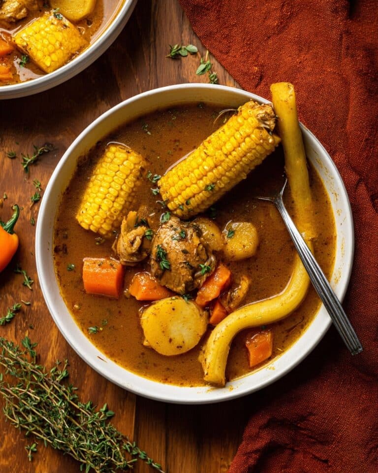 Nourishing Jamaican Chicken Soup with Dumplings Recipe