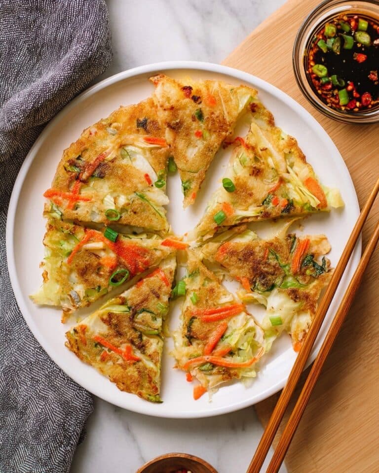 Crispy Korean Vegetable Pancake (Yachaejeon) Recipe