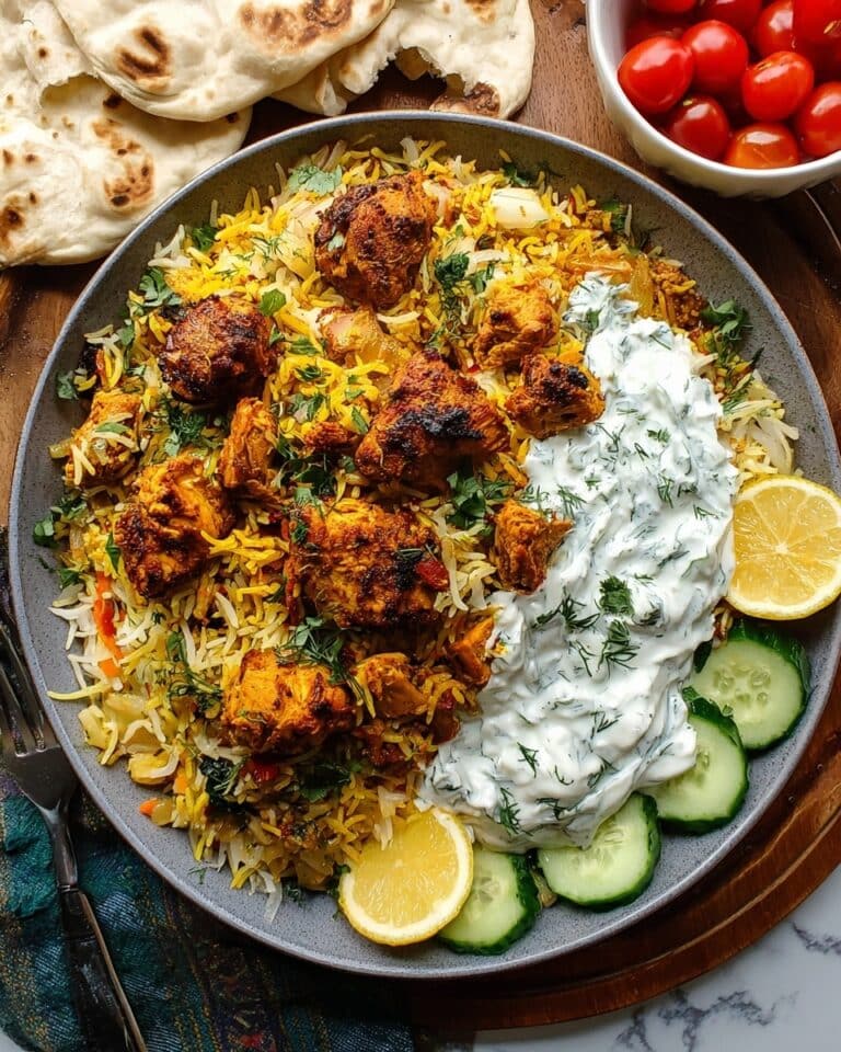Easy Dump and Bake Chicken Tzatziki Rice Recipe