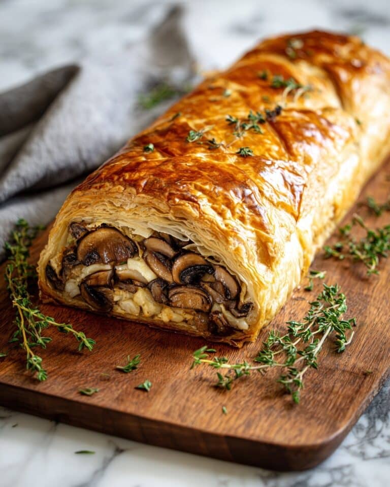 Savory Mushroom Gruyère Puff Braid Recipe