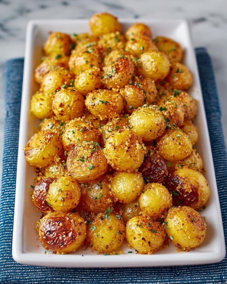 Crispy Parmesan Crusted Baby Potatoes: The Perfect Side Dish Recipe