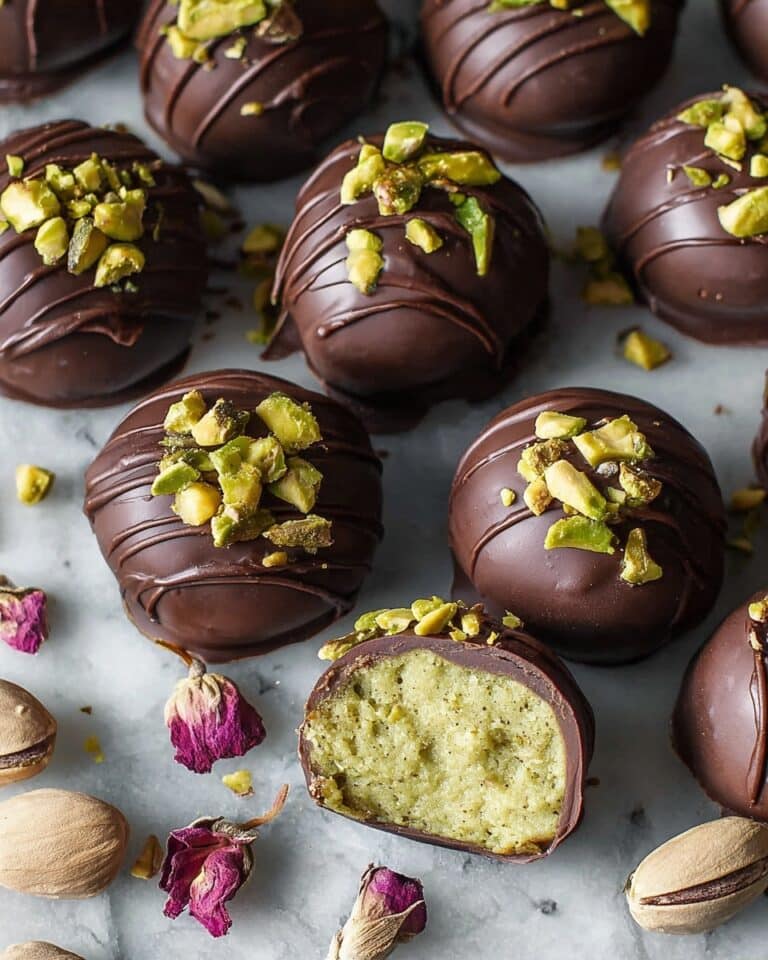Dubai Chocolate Balls with Pistachio Kunefe Filling Recipe