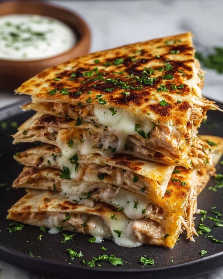 Cheesy Hot Honey Chicken Quesadillas Recipe