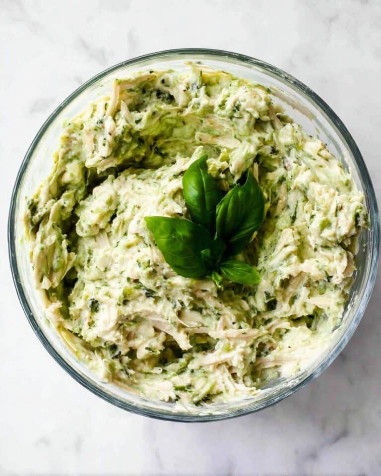 Simple Pesto Chicken Salad – 3 Ingredients Recipe