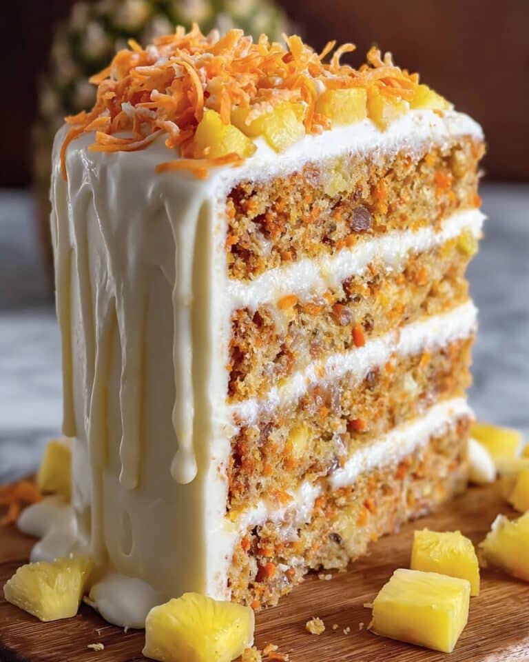 Hawaiian Carrot Pineapple Cake with Cream Cheese Frosting Recipe