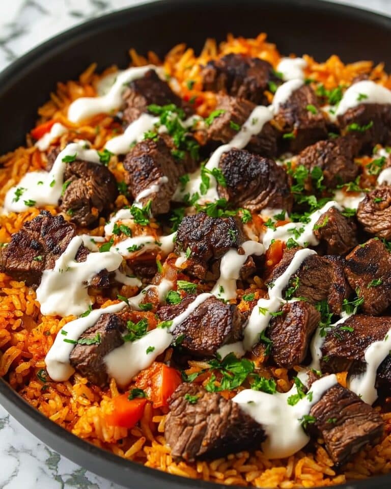 Steak Queso Rice Bowl Recipe