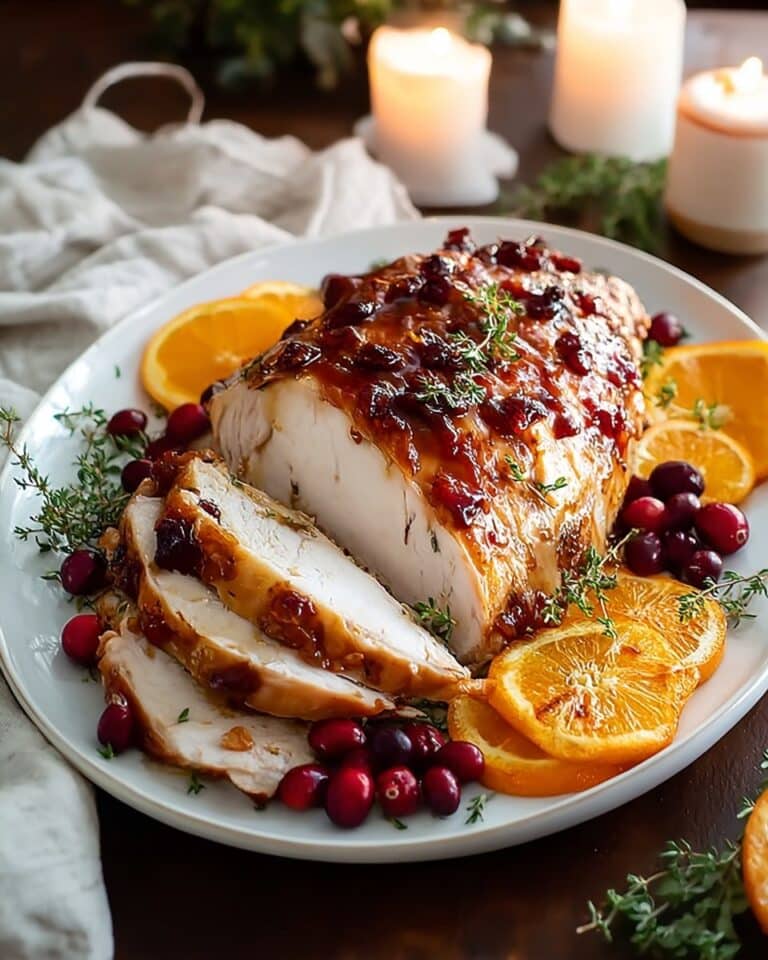 Juicy Cranberry Orange Glazed Turkey Breast Recipe