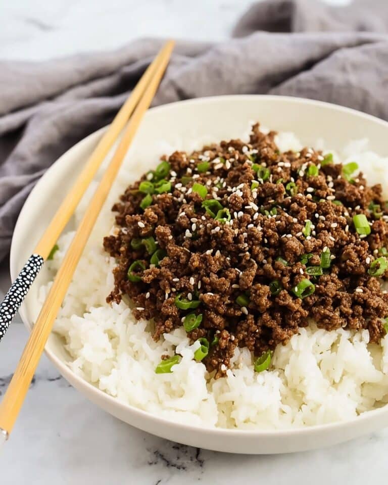 Korean Ground Beef Bowl (25-Minutes) Recipe