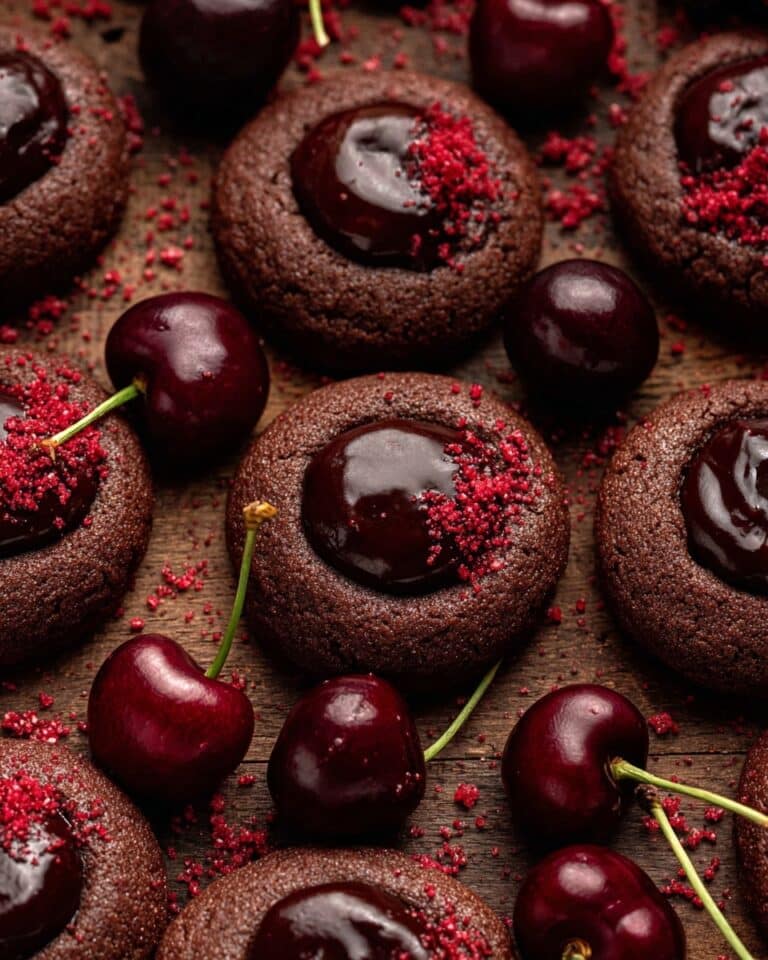 Chocolate Cherry Cookies Recipe