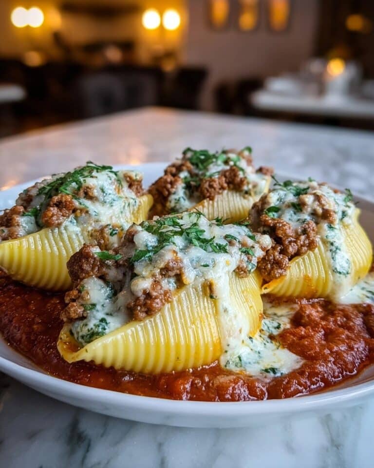Comforting Stuffed Manicotti Recipe with Easy Meat Sauce Recipe
