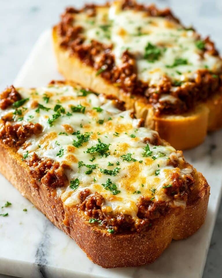 Sloppy Joe Garlic Bread Recipe