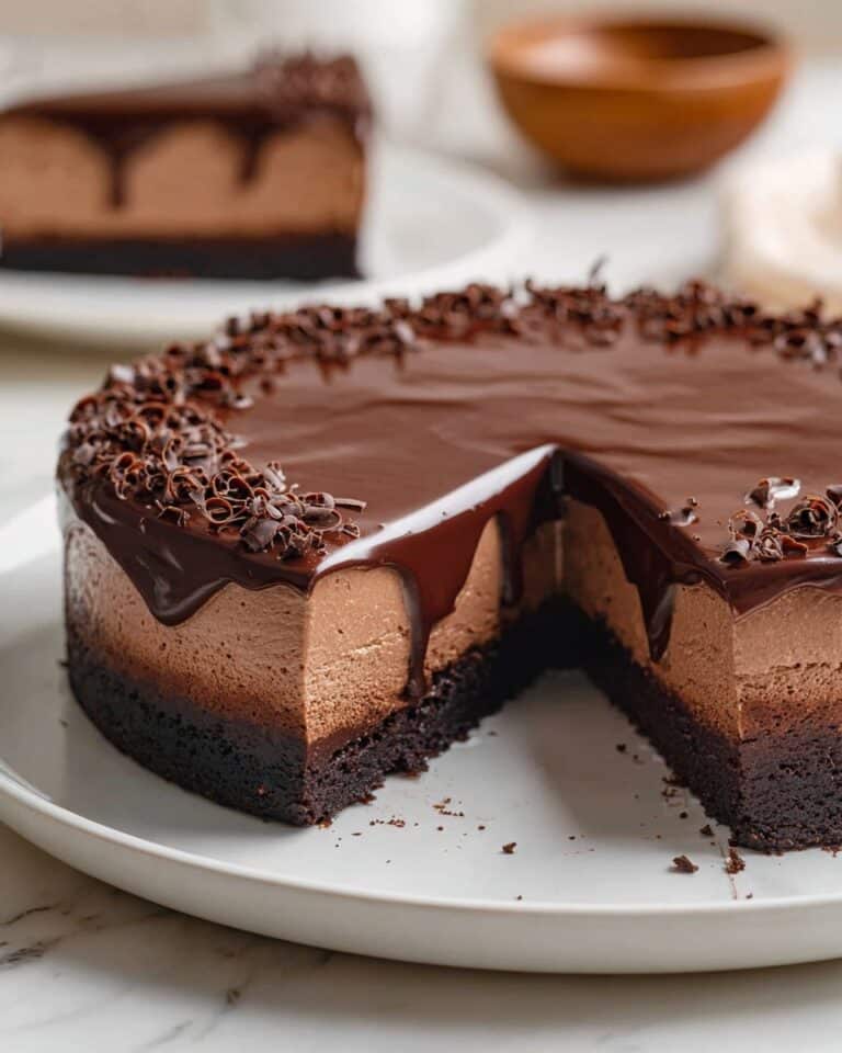 Chocolate Ganache Cheesecake Recipe